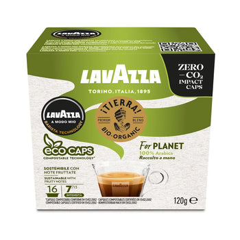 Lavazza Eco Caps Compostable Bio Organic Coffee Capsules 16 per pack