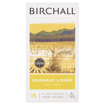 Birchall Lemongrass & Ginger Prism Tea Bags 15 per pack