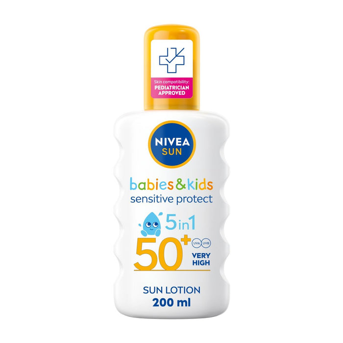Nivea Sun Kids Sensitive Protect SPF 50+ Sun Lotion Spray 200 ml
