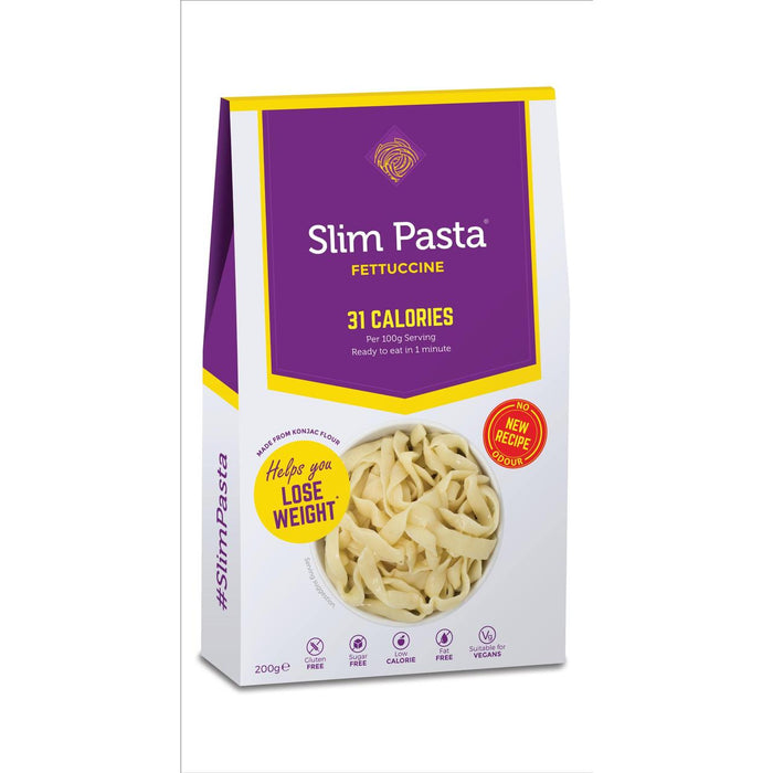 Manger des pâtes fettuccines minces d'eau 200g