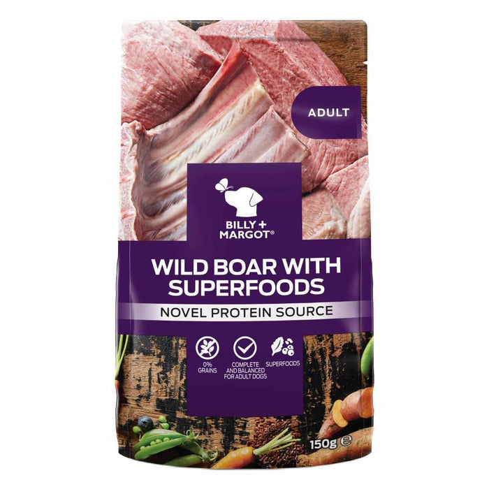 Billy + Margot Wild Boar avec Superfoods Wet Pouch 150g