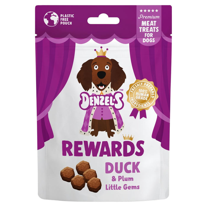 Denzel's Meaty Rewards Duck & Plum Little Gems Dog Treats 70g