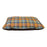 Earthbound Tweed Flat Cushion Orange Check Medium