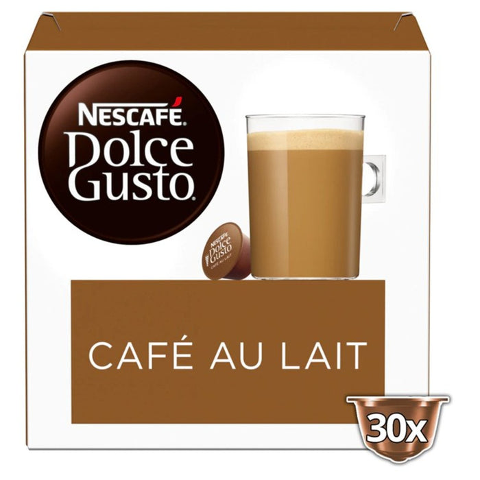 Nescafe Dolce Gusto Cafe Au Lait Capsules 30 par paquet