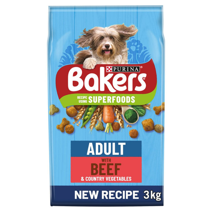 Boulangers pour chiens adultes boeuf et légumes 3kg