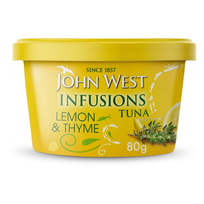 Infusions de thon John West avec citron et thym 80g