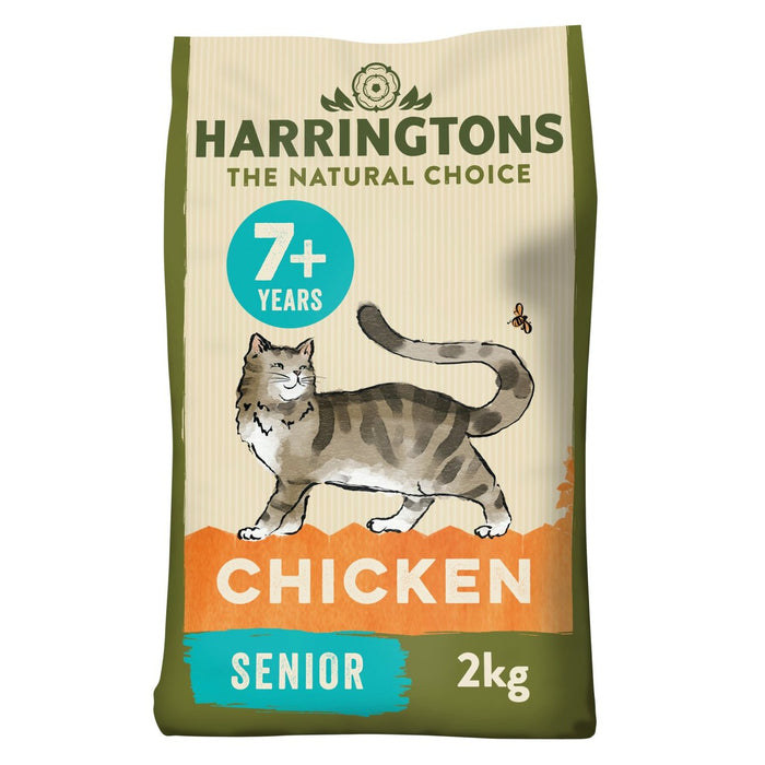 Harringtons complète la nourriture pour chats de poulet senior 2kg