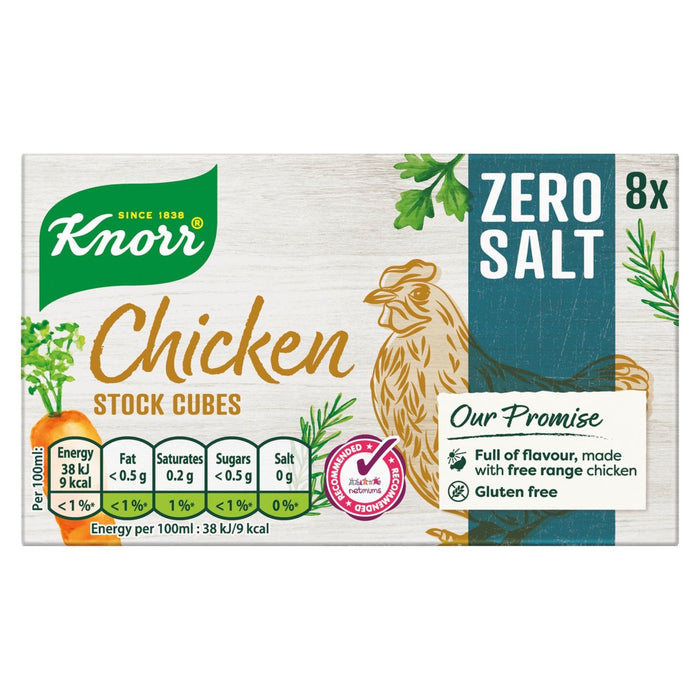 Cubes de bouillon de sel zéro korn 72g